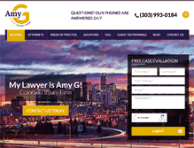 Tablet Screenshot of amyglaw.com